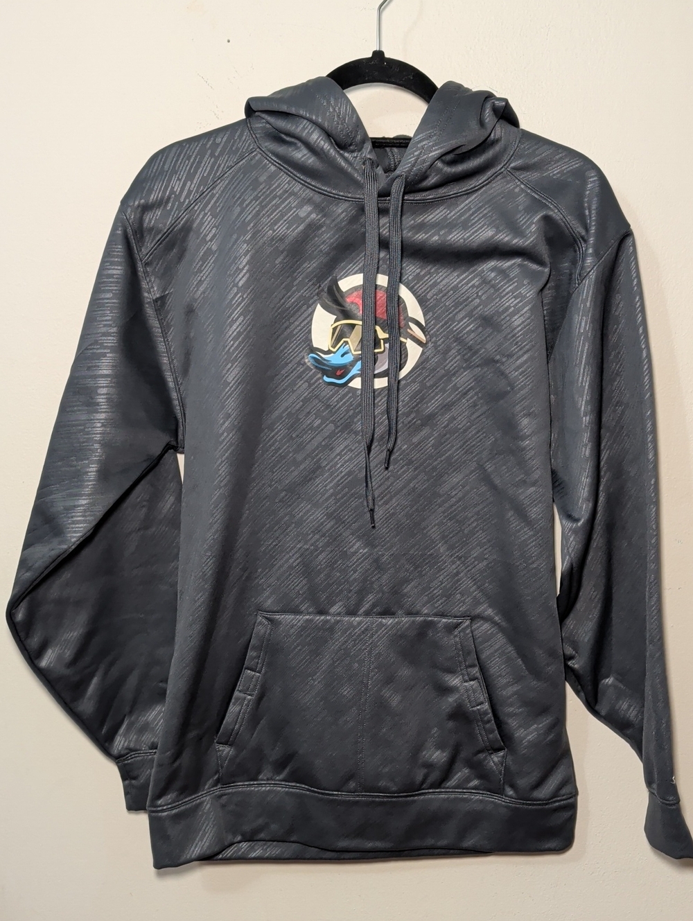 Badger Sport Mullet Duck Hoodie Gray Red Sweatshirt Gorpcore Outdoor Mens Size S